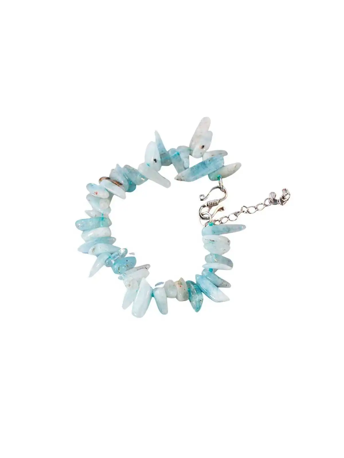 pulsera de aguamarinas naturales
