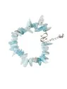 pulsera de aguamarinas naturales