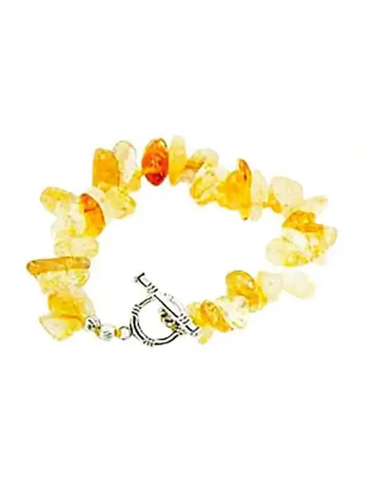 brazalete con citrinos naturales