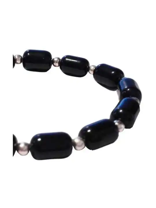 brazalete de cuarzo negro