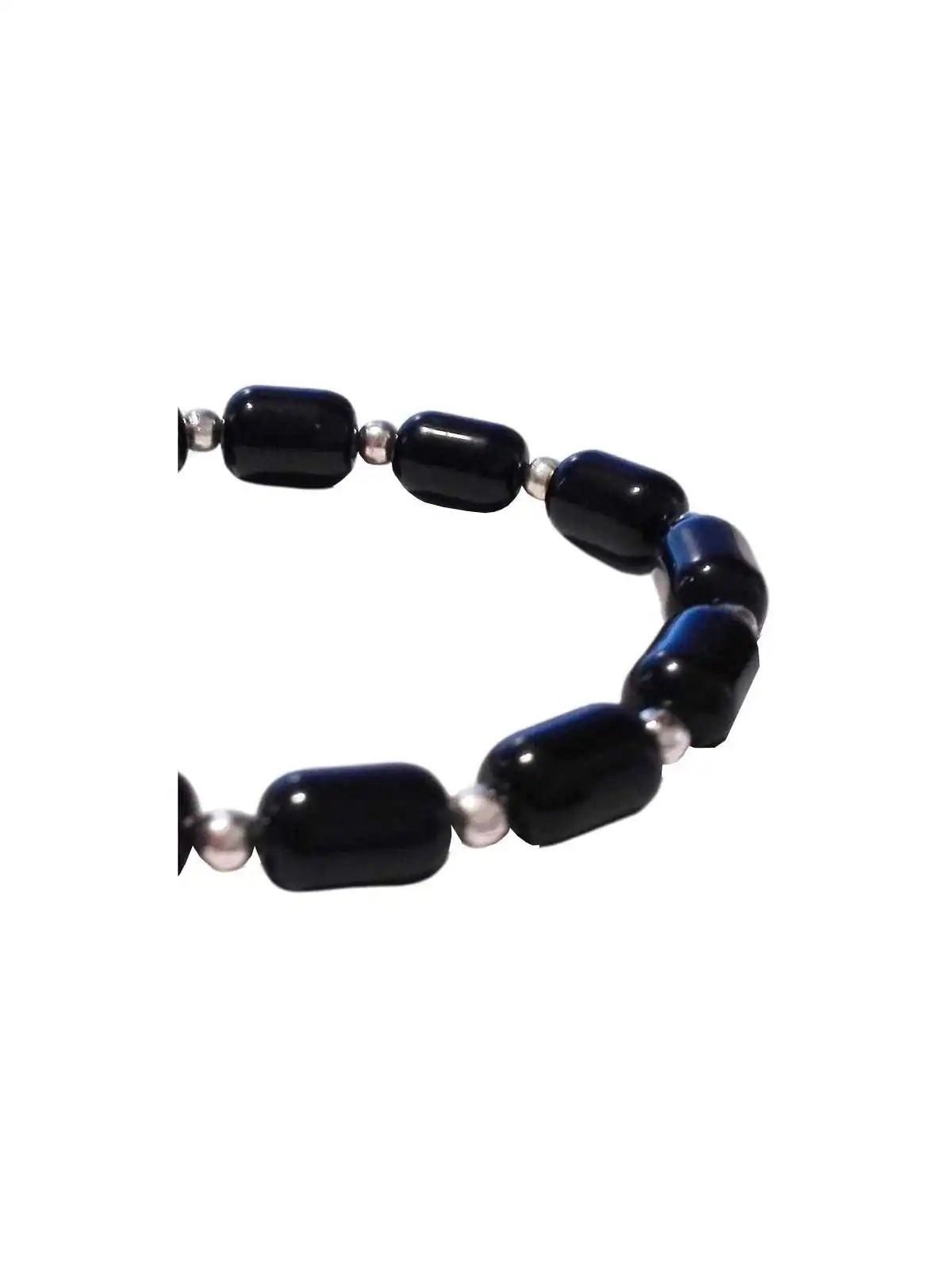 brazalete de cuarzo negro