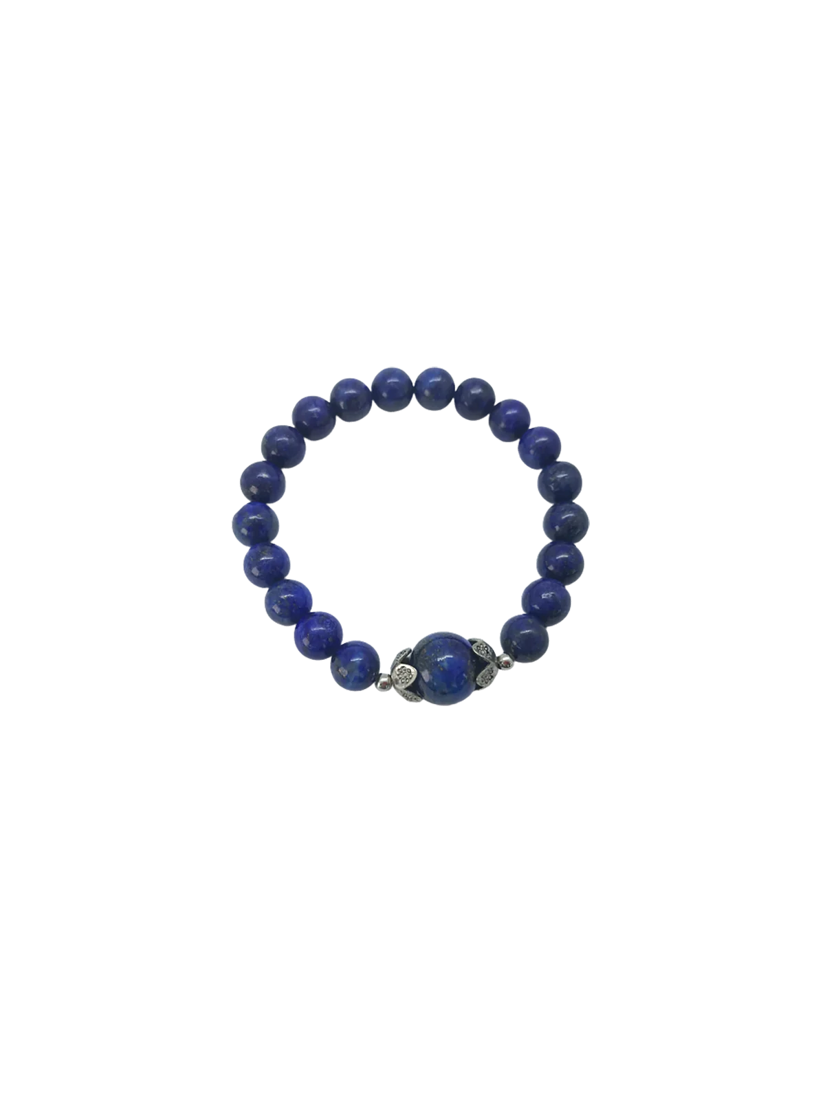 brazalete extensible de lapislázuli