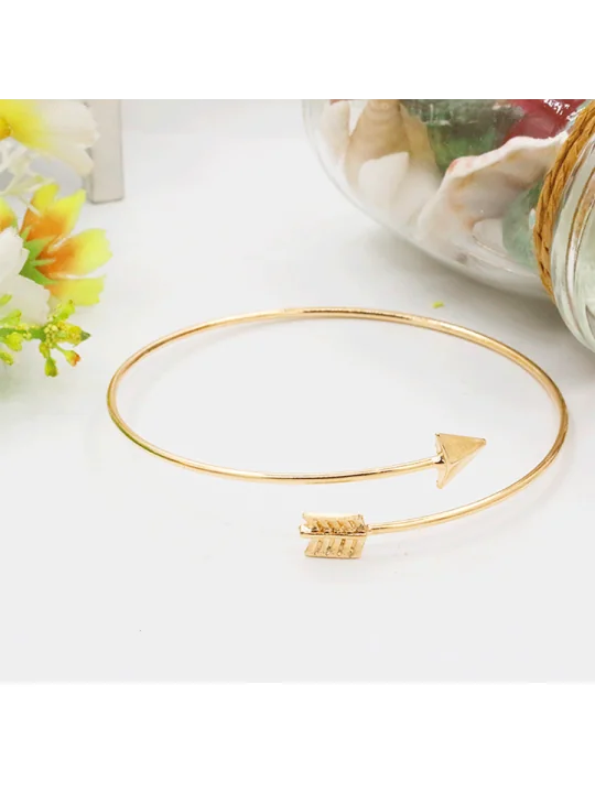brazalete flecha de cupido dorada