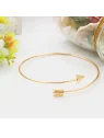 brazalete flecha de cupido dorada