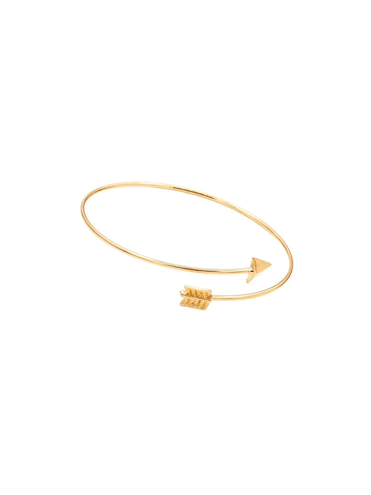 pulsera dorada flecha de cupido