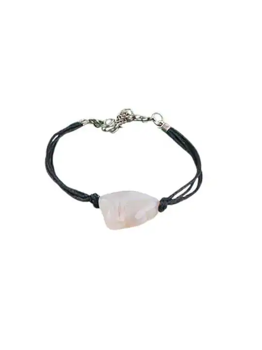 pulsera con agata gris natural 