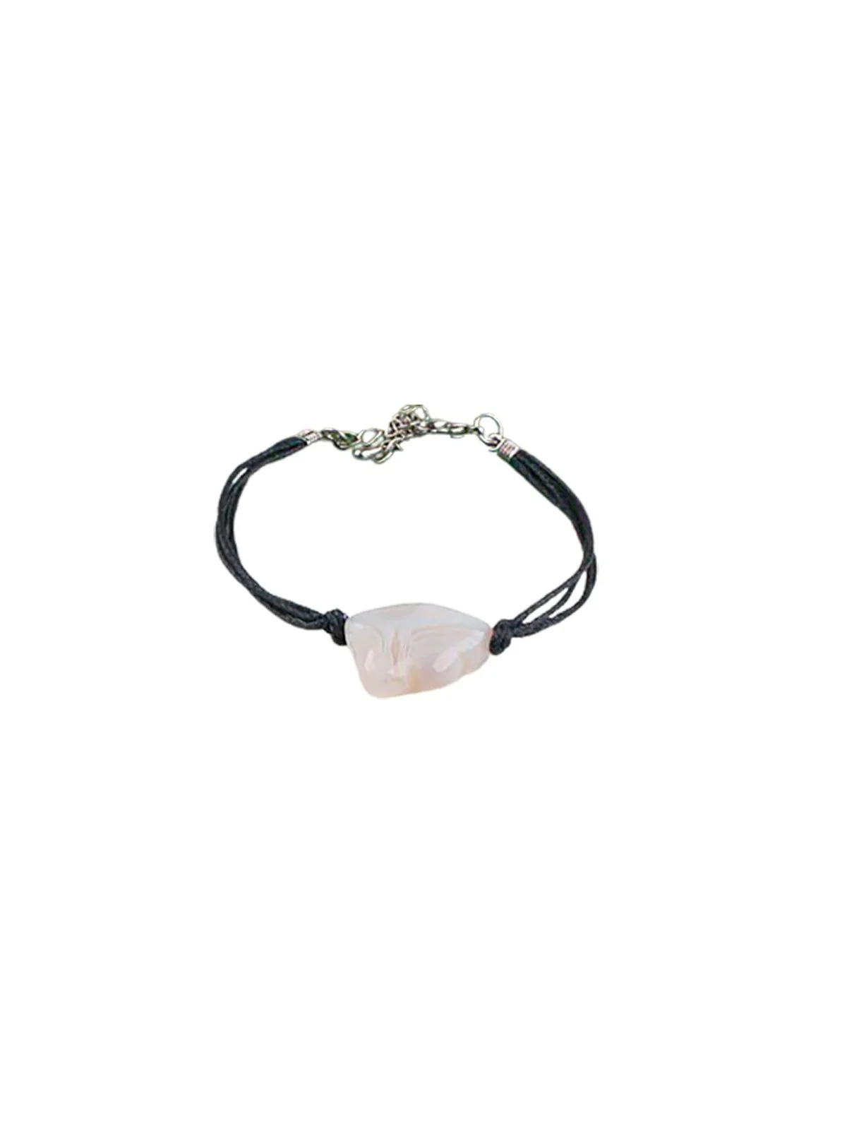 pulsera con agata gris natural 