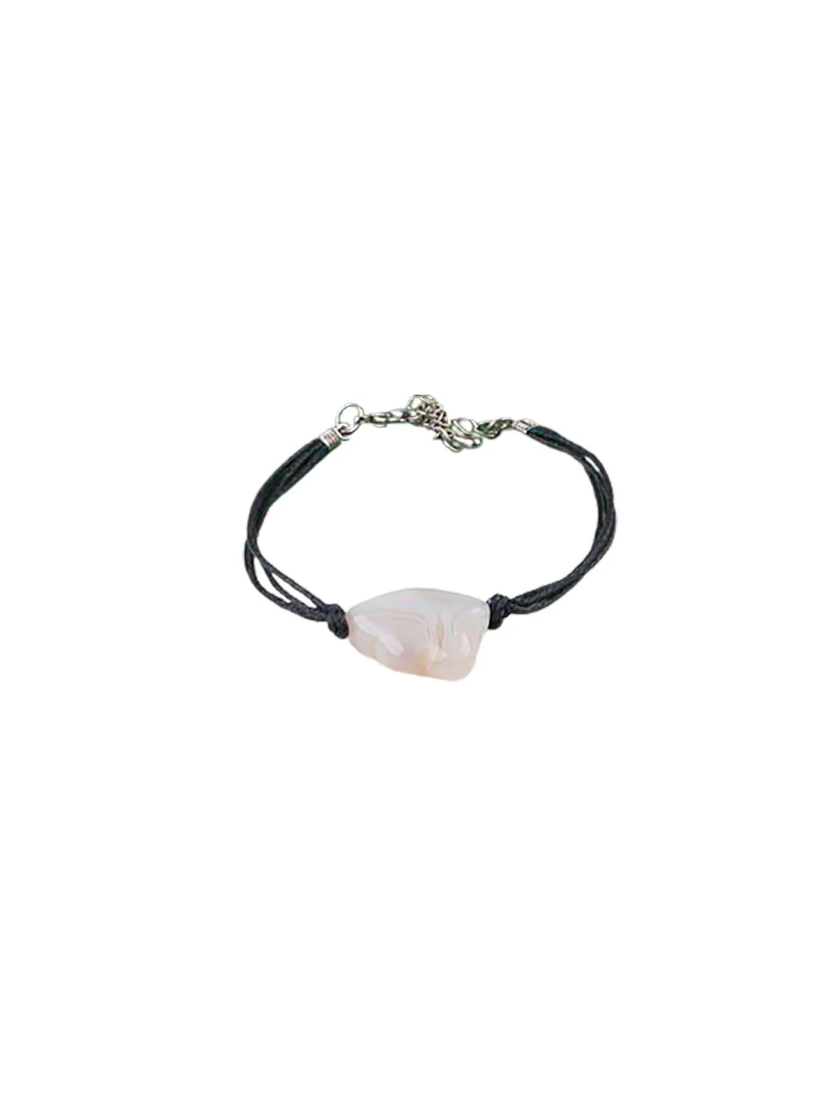 pulsera de agata gris natural 