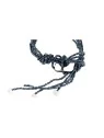 Brazalete cascada de perlas grises y cierre de nácar