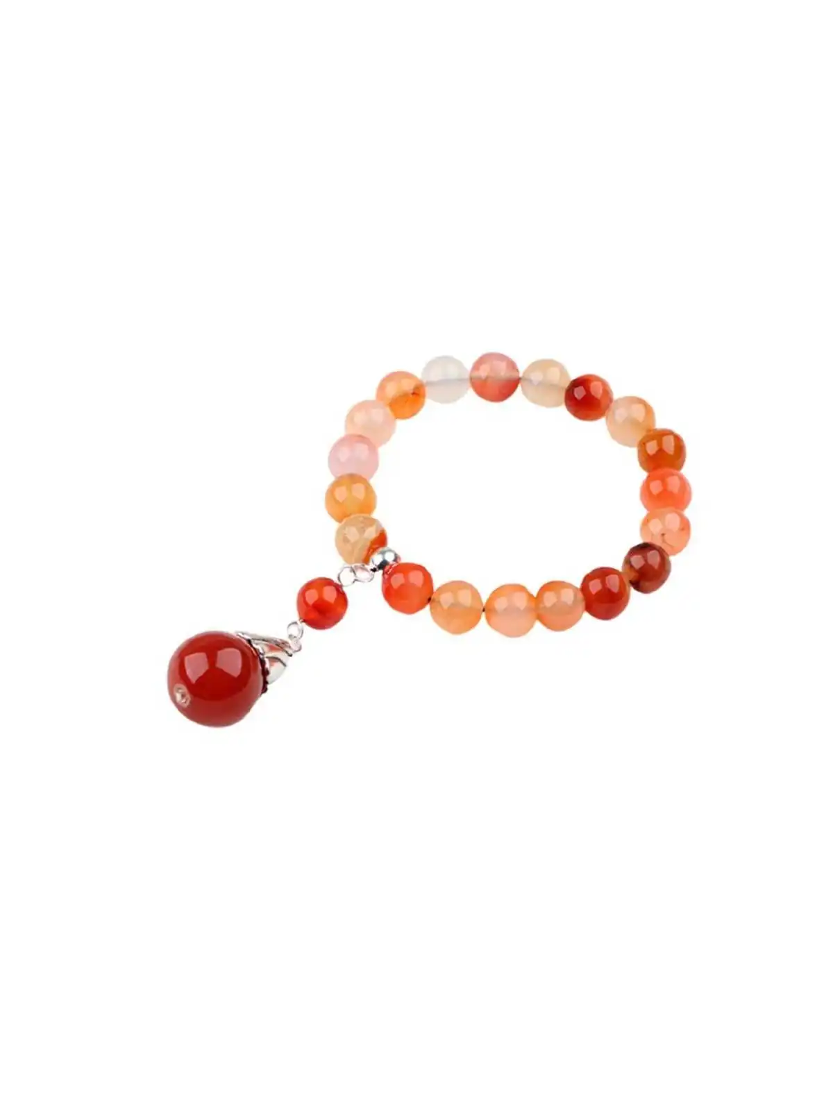 pulsera extensible de agata fuego