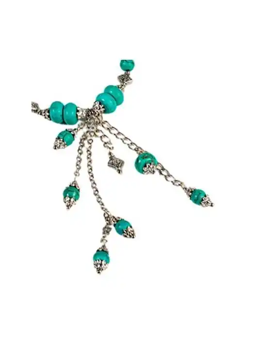 brazalete con turquesas naturales