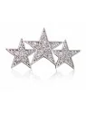 Broche estrellas con circonitas