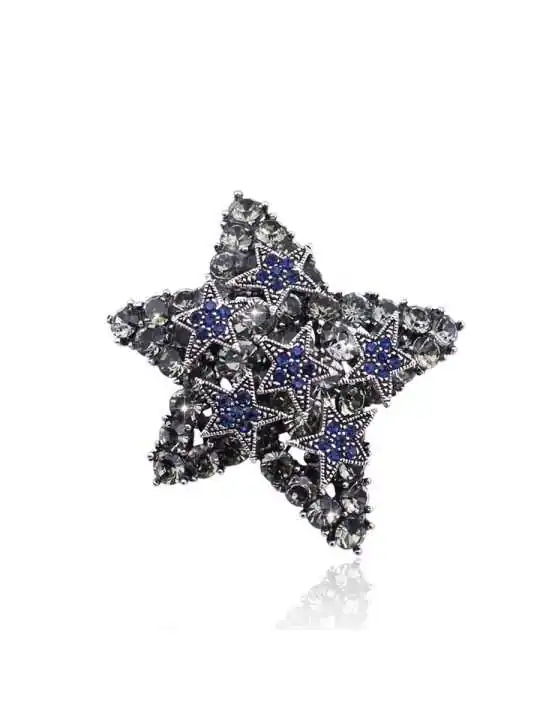 Broche de estrella brillante