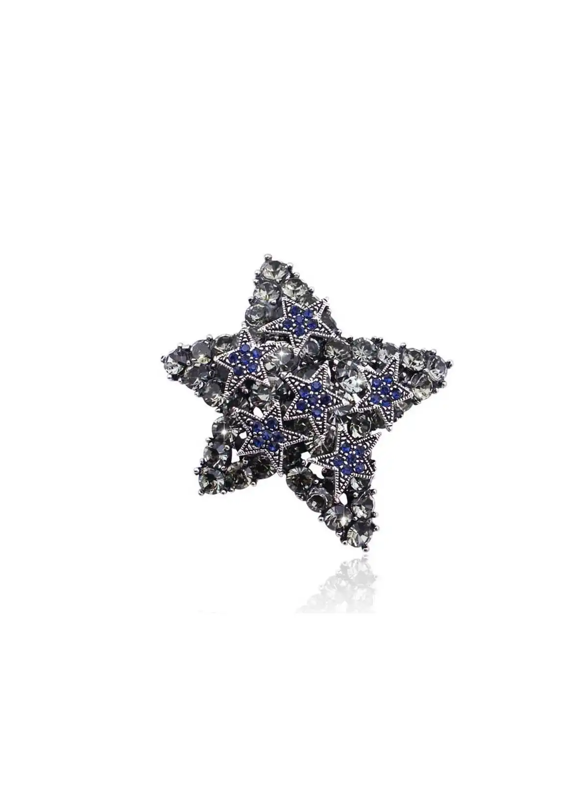 Broche de estrella brillante