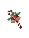 broche de la navidad en esmalte rojo