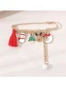 detalle Broche imperdible de la navidad con papa noel