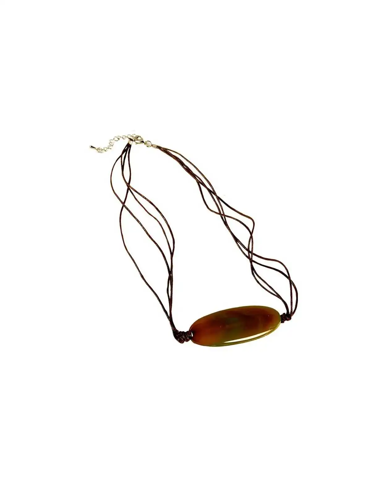 collar agata fuego