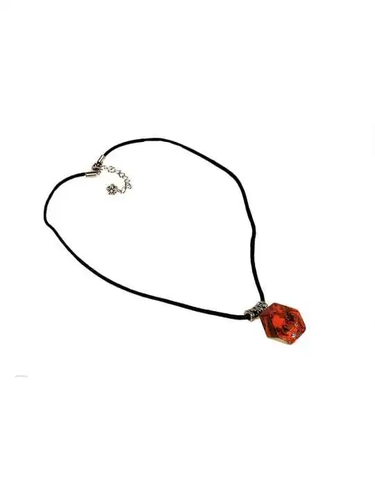 collar con colgante agata fuego 
