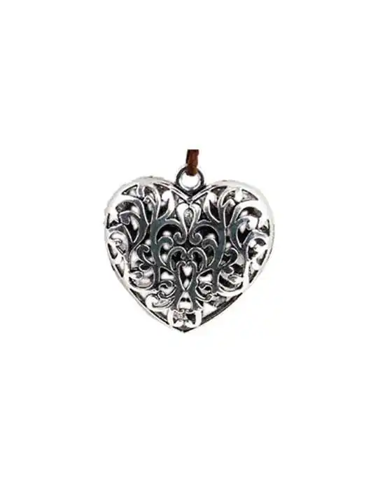 colgante de plata corazon