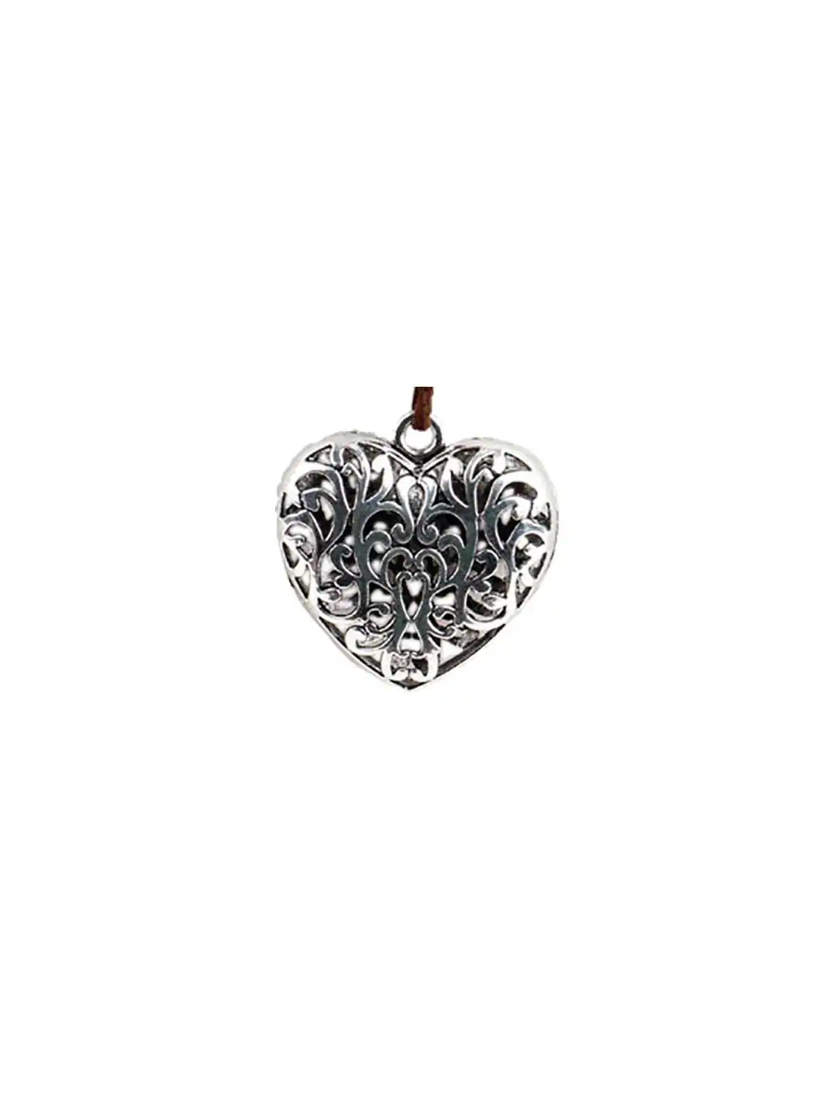 colgante de plata corazon