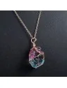 precioso colgante con agata multicolor