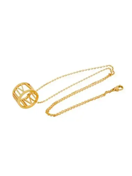 Colgante dorado numeros romanos