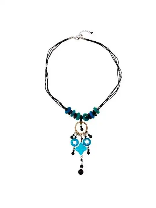 collar gitana de jade verde 
