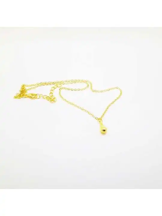collar gota de agua dorada