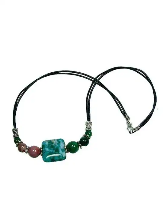 collar con agatas de la india 