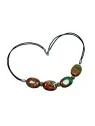 collar con agatas musgo naturales