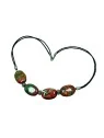 collar agatas musgo ovaladas