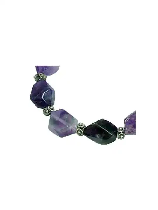 collar con amatistas naturales 