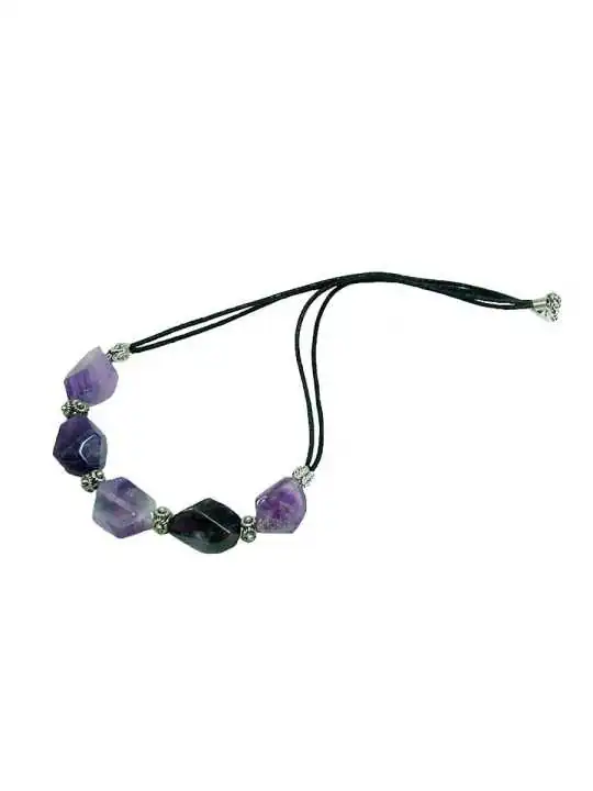 collar de amatistas naturales