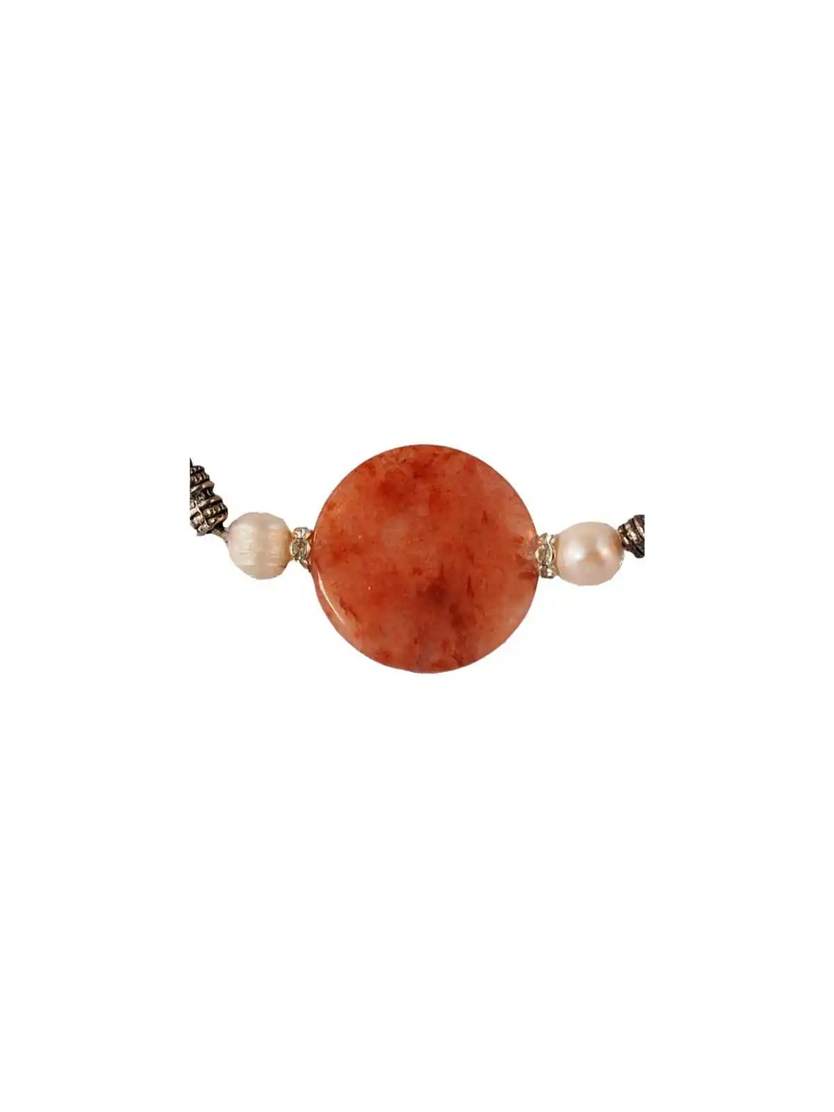 collar con agata fuego natural 