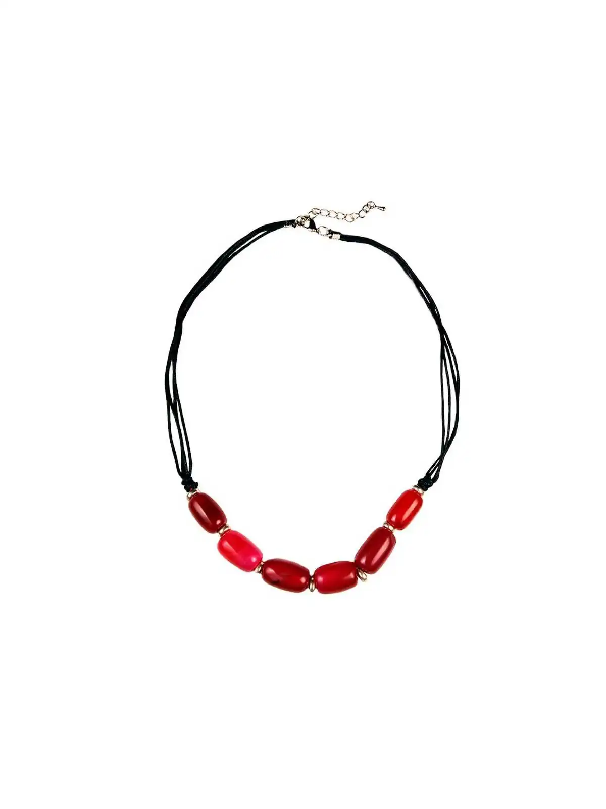 collar con agatas rojas