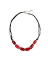 collar con agatas rojas