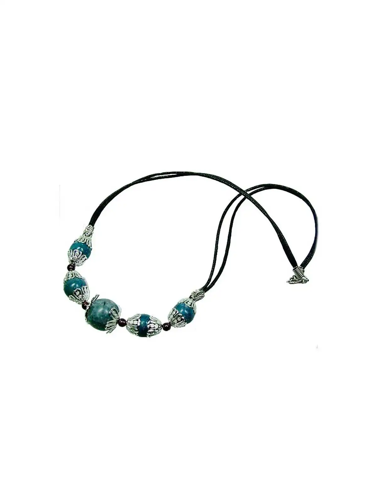 collar con coral azul