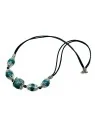 collar con coral azul