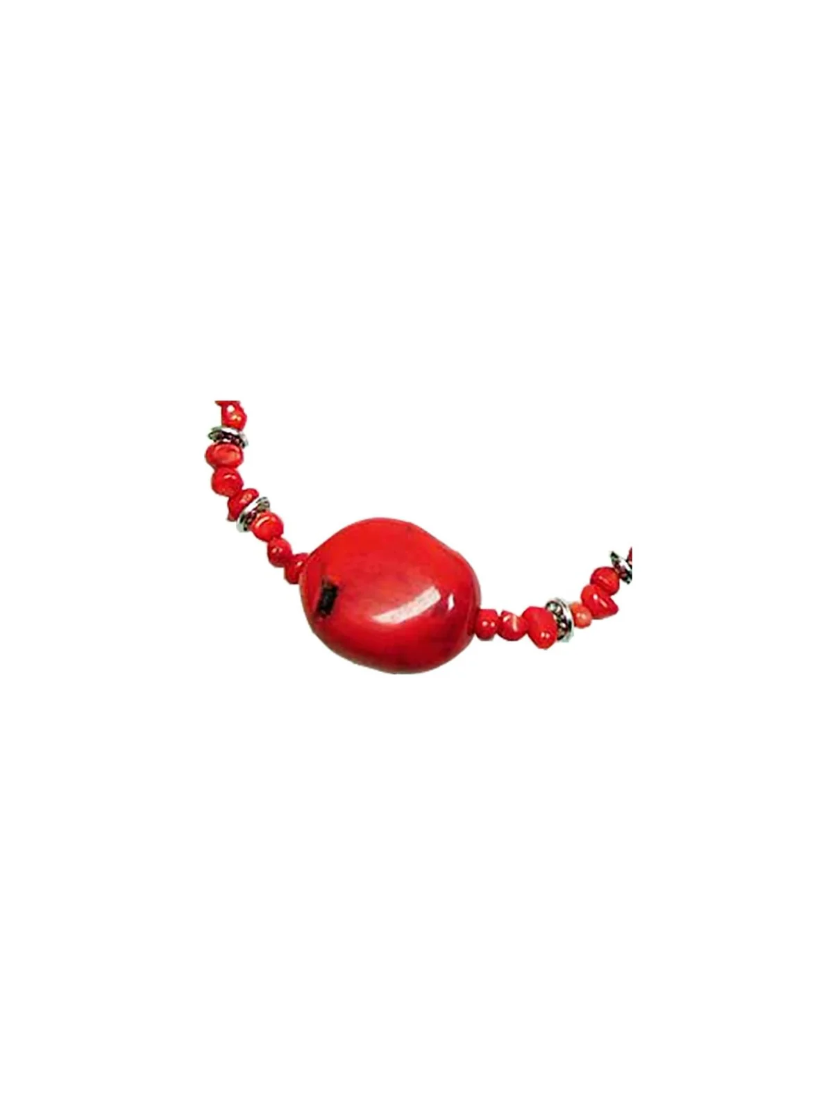 collar coral rojo