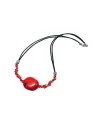 collar con coral rojo
