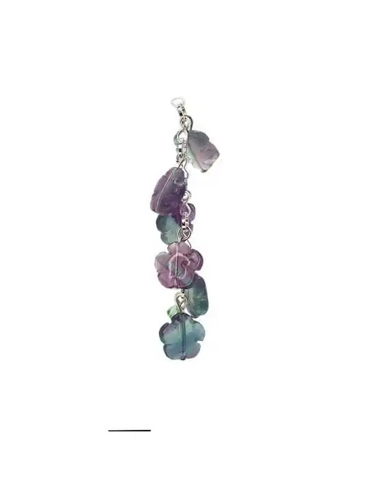 Collar con flores de aventurinas naturales 
