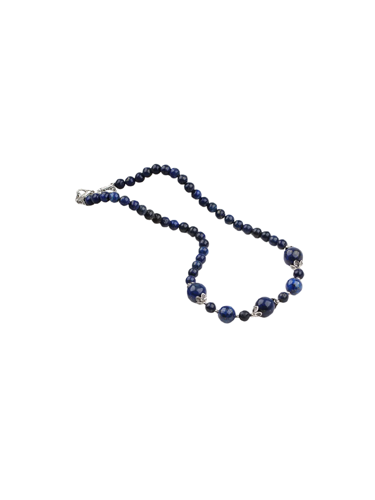 collar de piedras semiprciosas lapislazuli naturales 