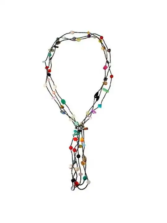 Collar con piedras semipreciosas naturales 