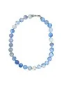 precioso collar de agatas azules