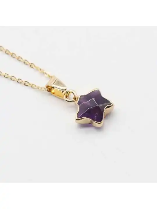 colgante estrella con amatista