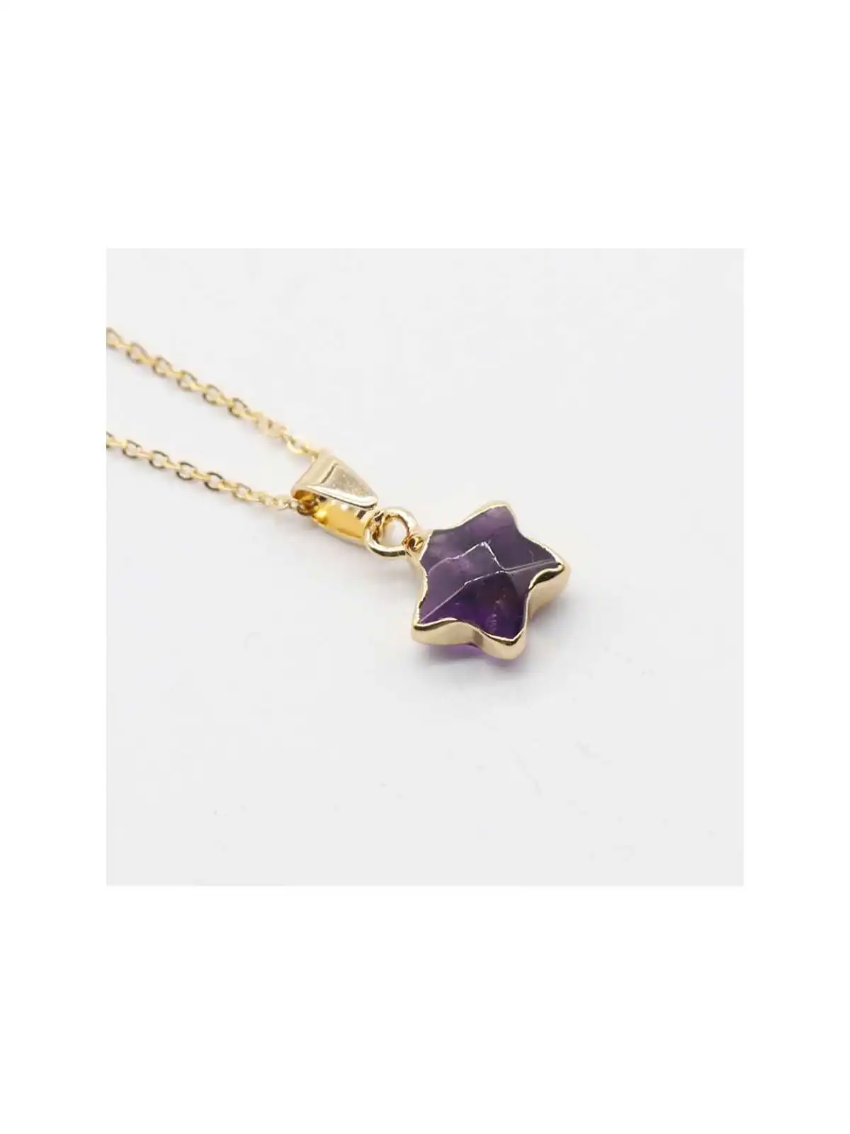 colgante estrella con amatista