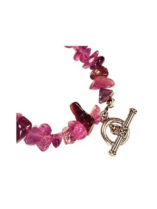 Collar largo chips amatistas