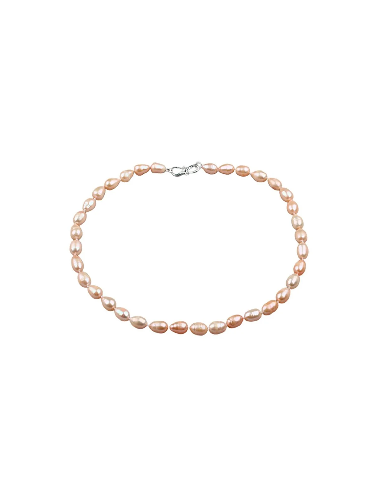 collar princesa de perlas rosas