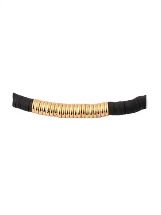 detalle de collar surf negro