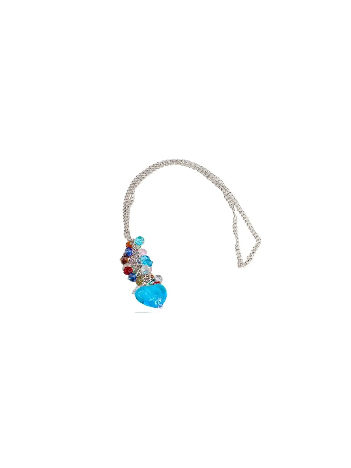 collar cristales azules fantasia